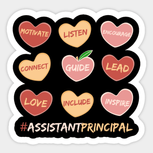 Assistant Principal Valentines Day Sticker